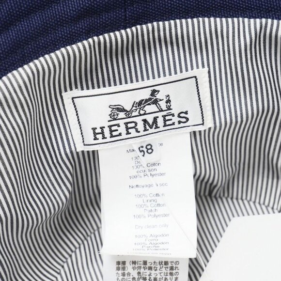 Hermes Eden Hat Size 58 Bucket Hat with Serie Logo main image 8